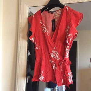 One Clothing Wrap Blouse